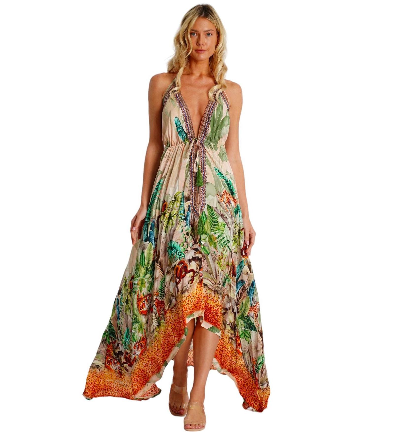Женское платье La Moda Clothing Maxi halterneck