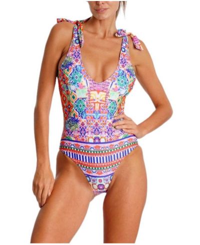 La Moda Clothing женский слитный купальник с запахом