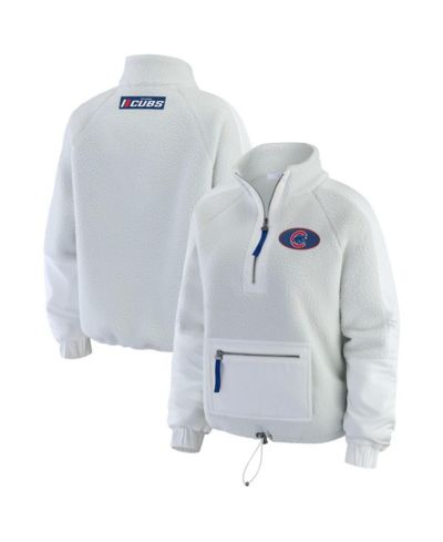 WEAR by Erin Andrews Женская флисовая куртка на молнии Chicago Cubs, серая