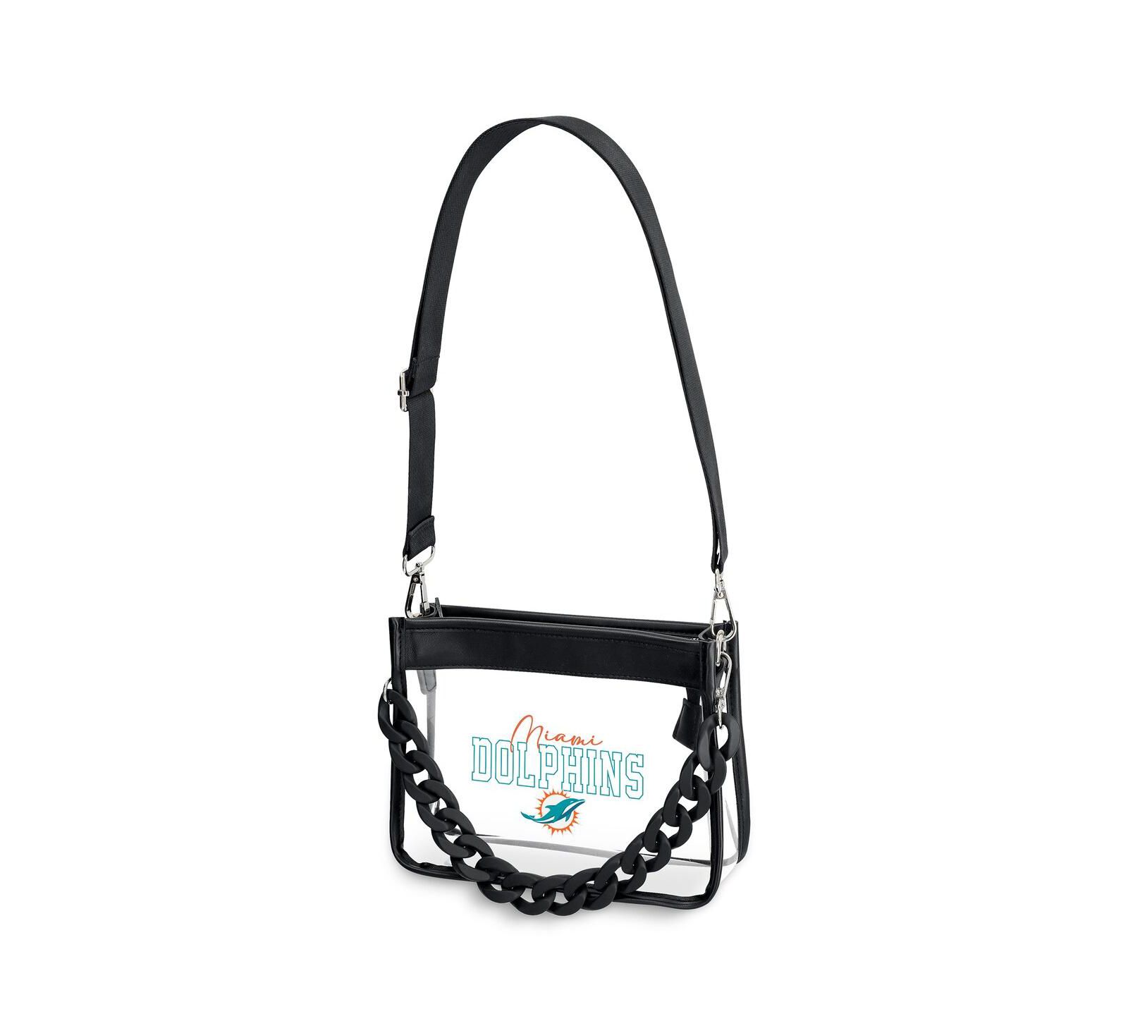 WEAR by Erin Andrews Miami Dolphins Plastic Chain Mini Crossbody