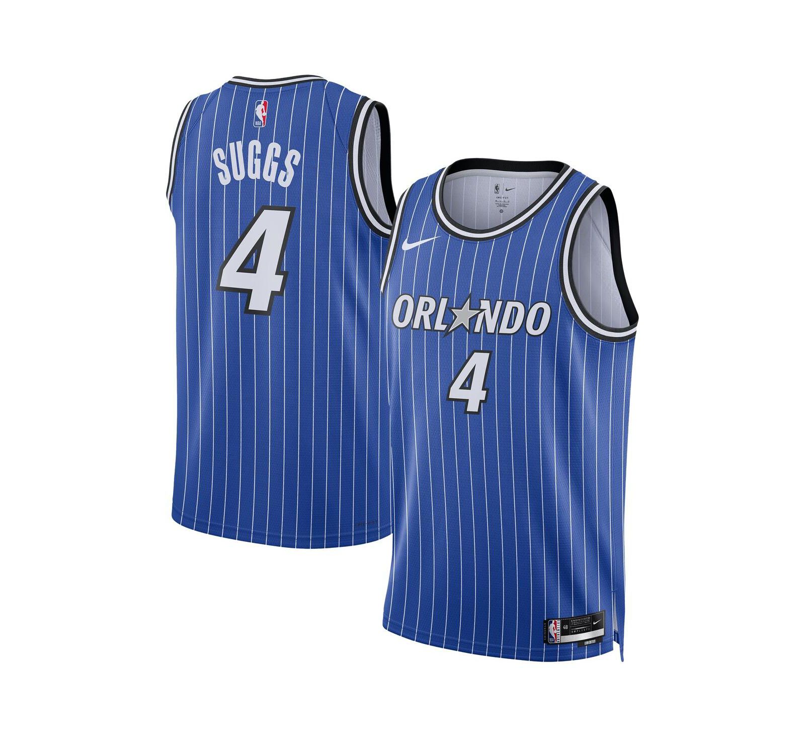 Nike Men's and Women's Jalen Suggs Blue Orlando Magic Swingman Player Icon Edition Jersey