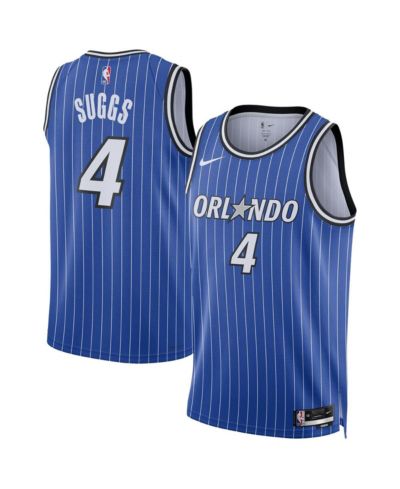 Nike Men's and Women's Jalen Suggs Blue Orlando Magic Swingman Player Icon Edition Jersey