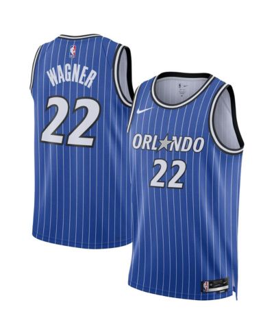 Мужская и женская джерси Nike Franz Wagner Blue Orlando Magic Swingman Player Icon Edition