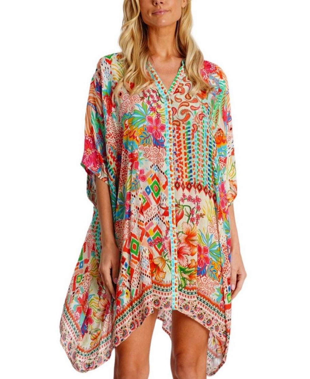 Женское мини-платье-кафтан La Moda Clothing с коротким рукавом