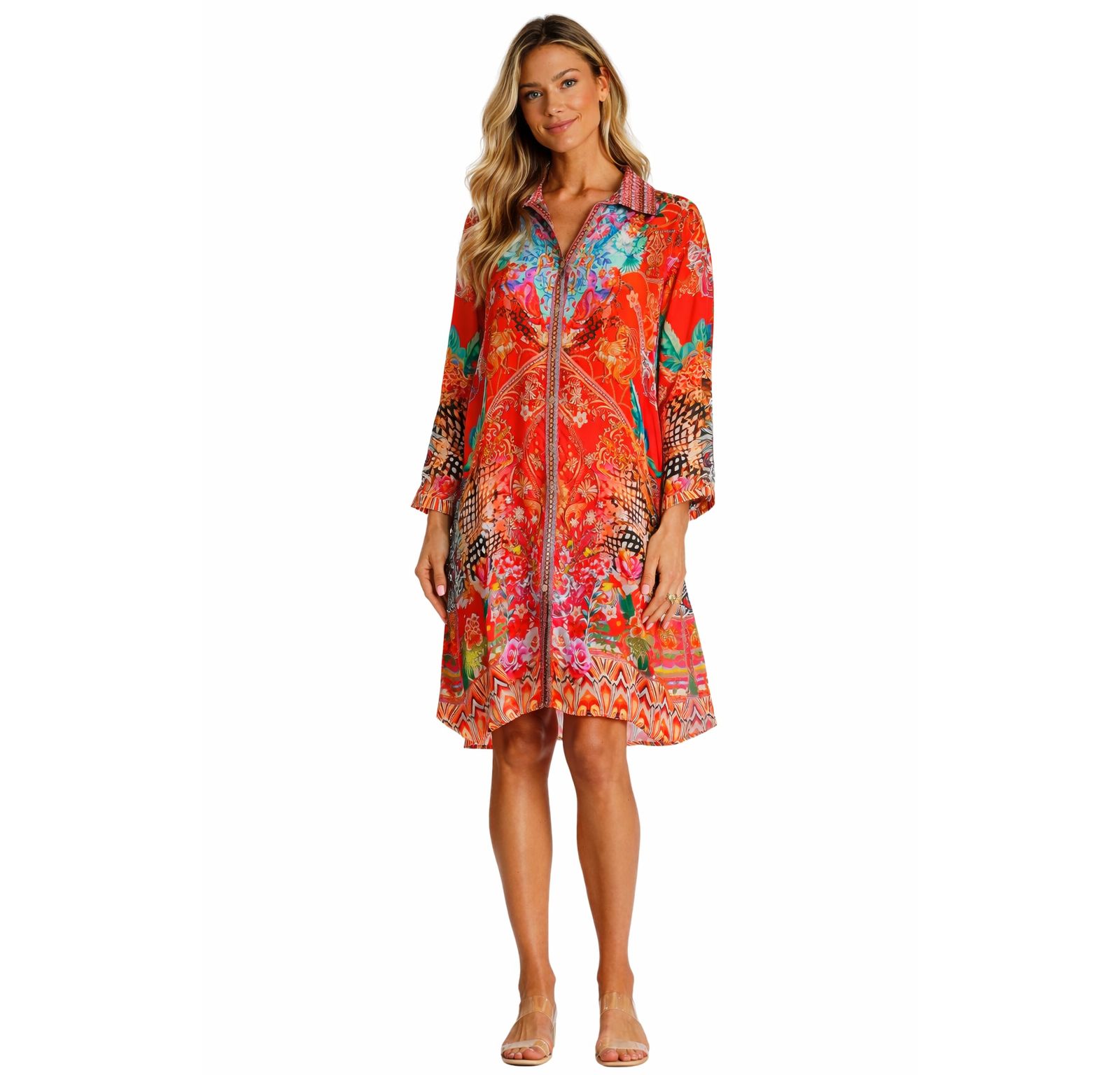 Летнее платье La Moda Clothing Women's Midi Summer with Side Slits