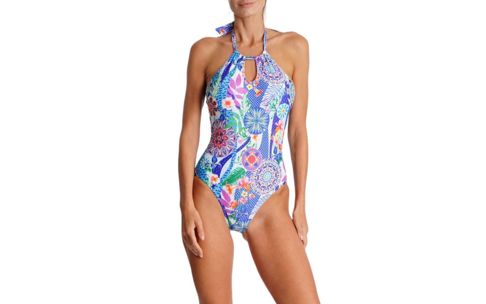 La Moda Clothing Women's Wrap One Piece Swimsuit