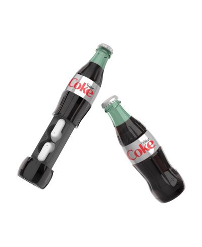Diet Coke Беспроводные наушники 2.0 с зарядным кейсом в форме бутылки