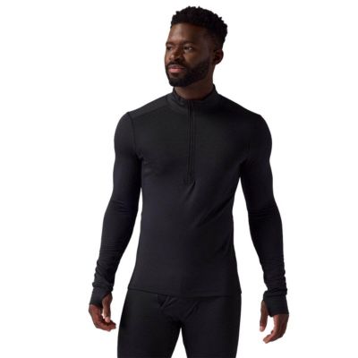 Backcountry Men's Pines Microgrid Ultra-Lt Baselayer 1/4-Zip Top Lightweight Long Underwear Tops