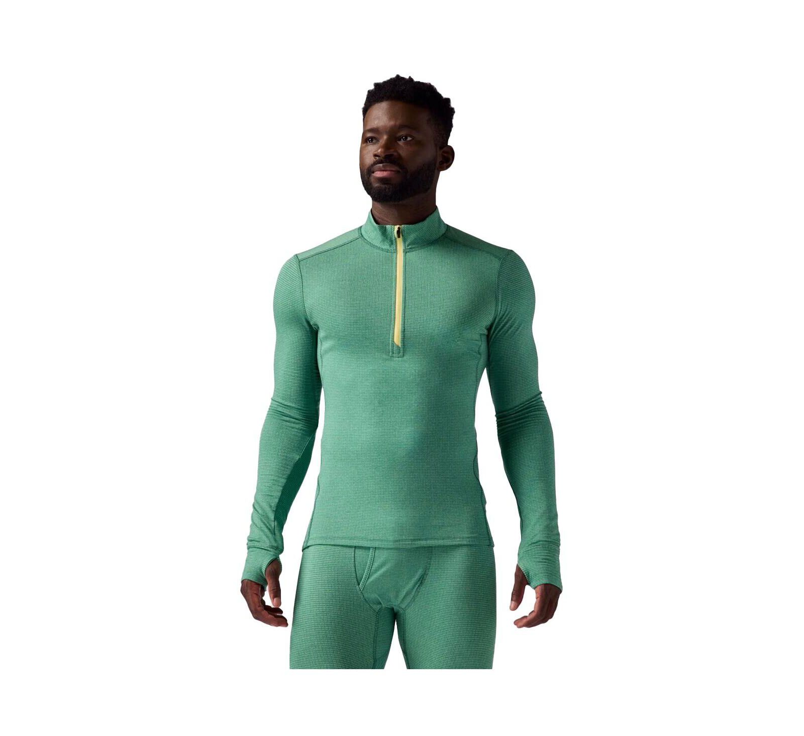 Backcountry Men's BGA Pines Microgrid Ultra-Lt Baselayer 1/4-Zip Top Lightweight Long Underwear Tops