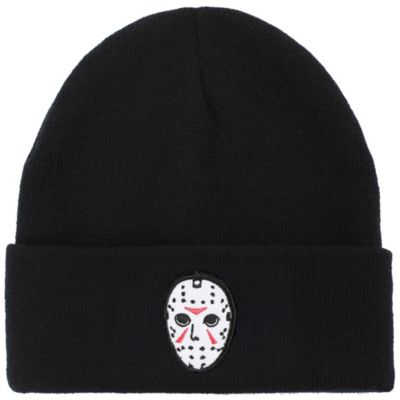 Friday The 13th Шапка бини с вышивкой маски Джейсона, акрил, стандартный cuff