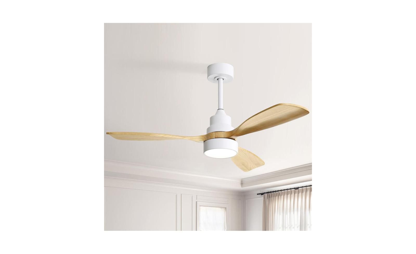 Потолочный вентилятор Sofucor с LED, белый, 48 дюймов, с пультом управления, 6 скоростей
