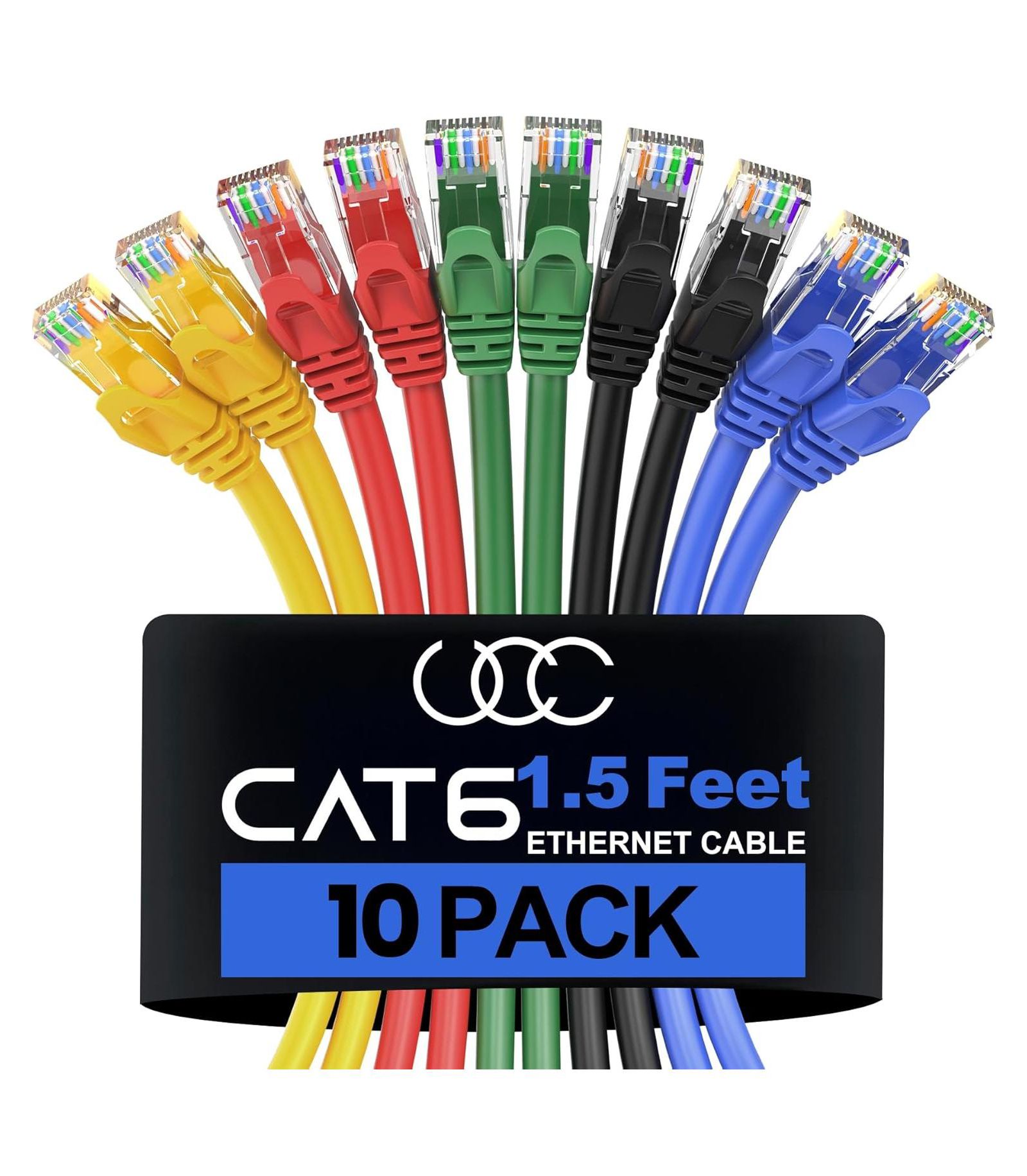 Ethernet-кабель Ultra Clarity Cables Cat 6 10-Pack High Speed LAN Internet Cord