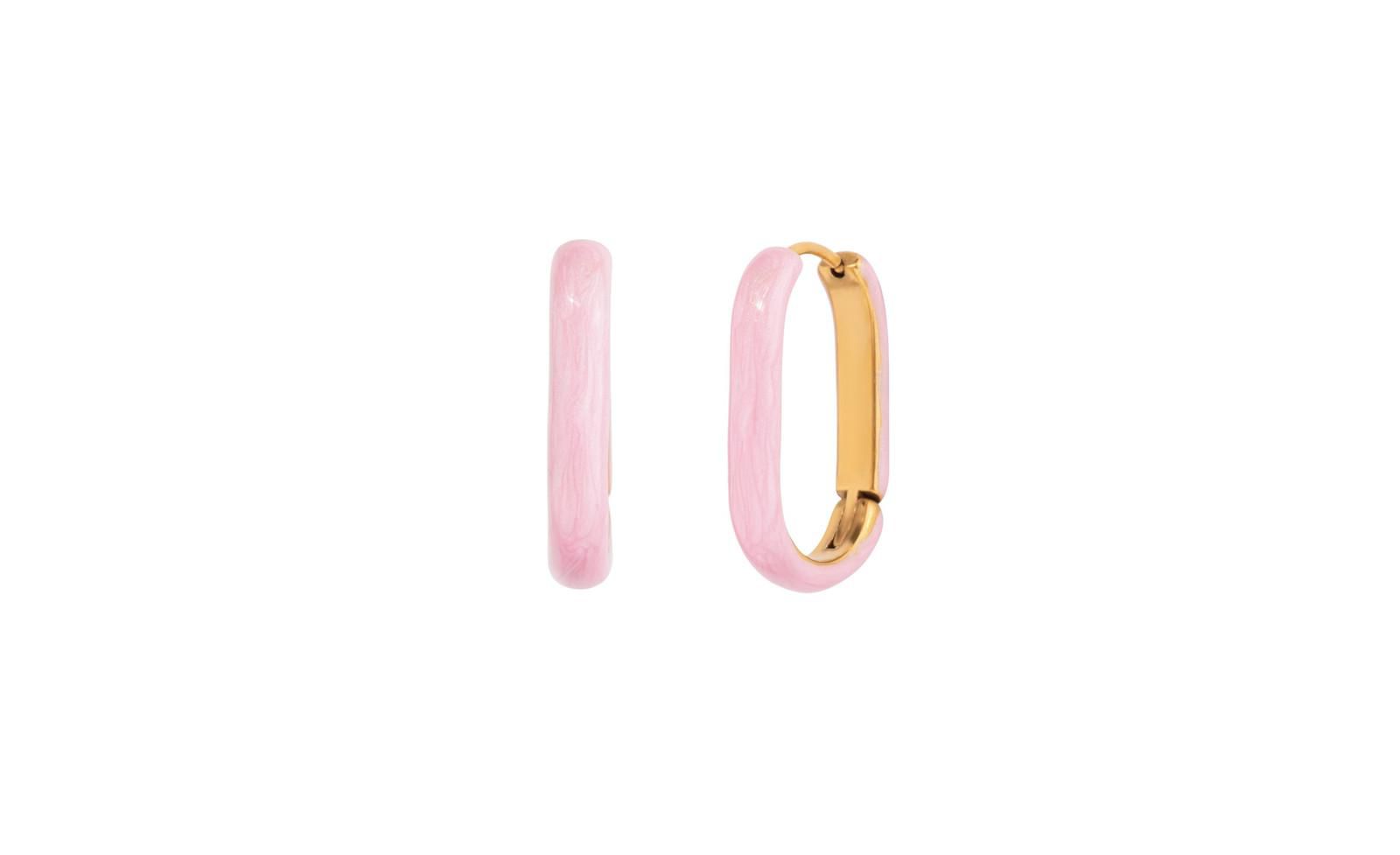 Серьги-кольца Oval Enamel