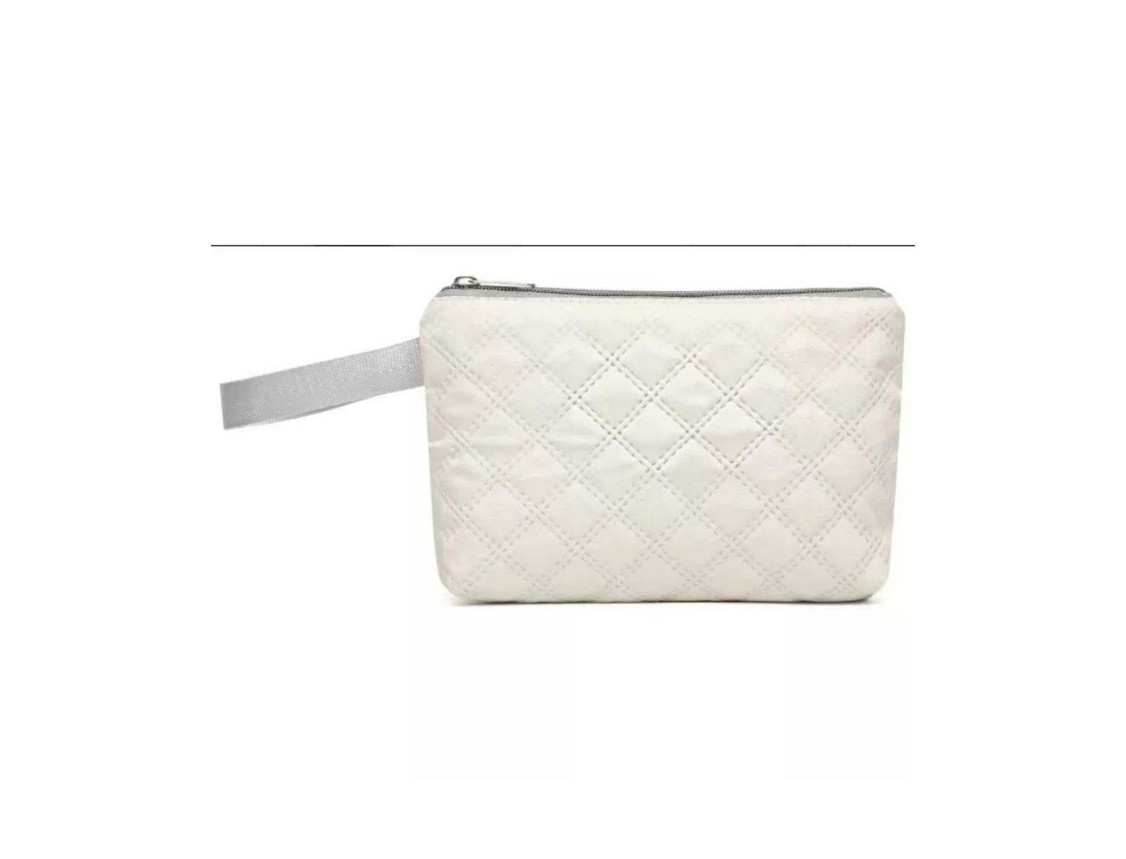 Three-dimensional Diamond Patterned Small Square Tote, Hand bag with Dry Wet Separation & Double-sided Pockets