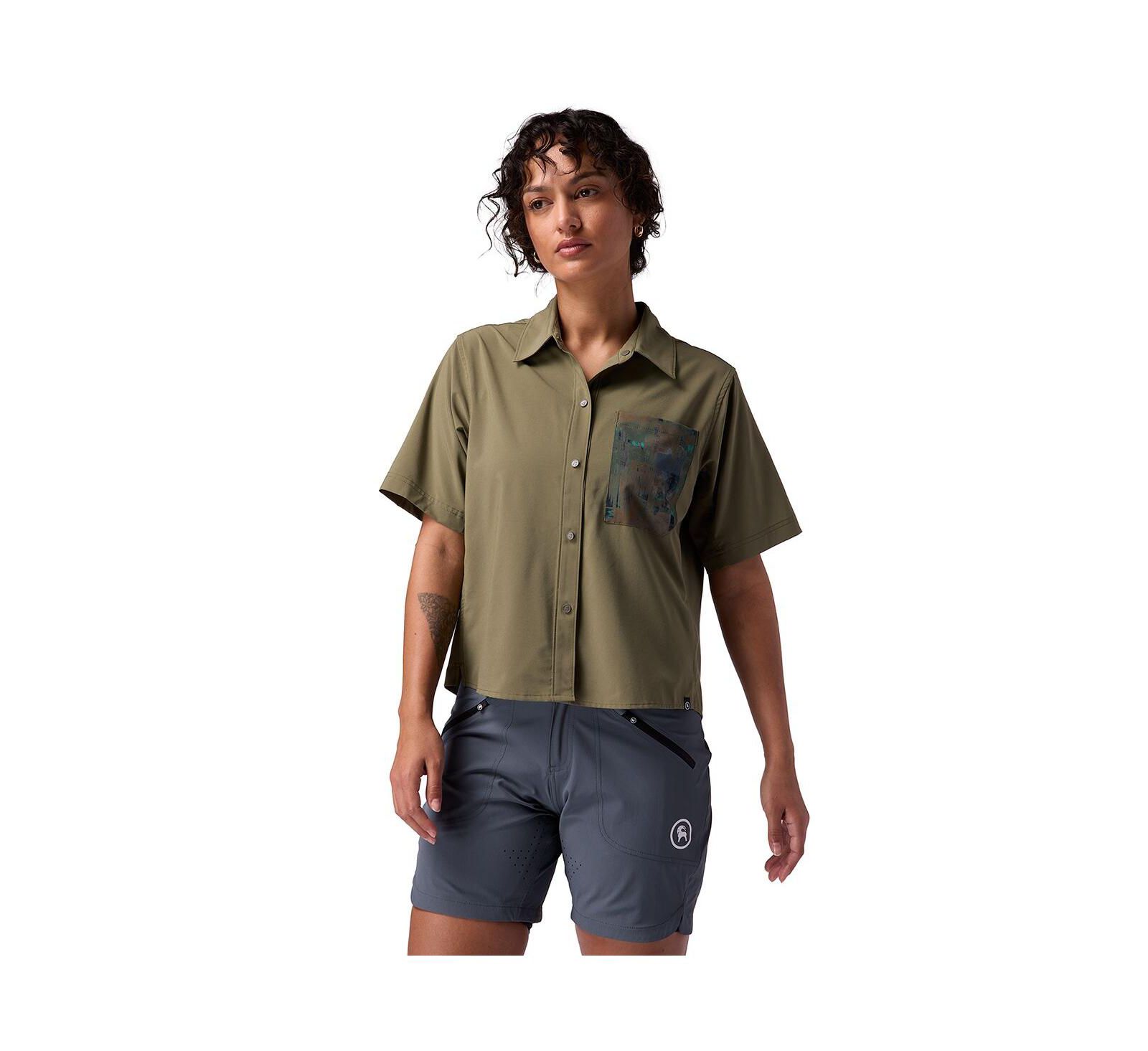 Backcountry Women's Slickrock Short-Sleeve Button-Up Jersey Mountain Bike Top