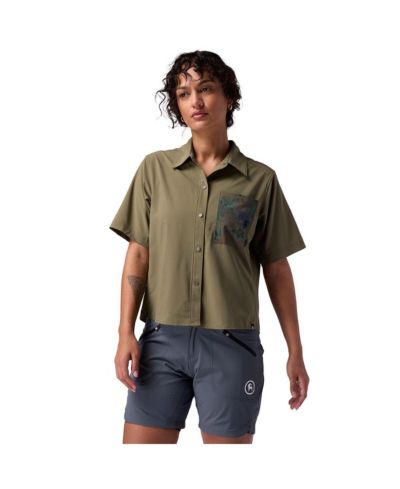 Женская спортивная джерси Backcountry Women's Slickrock Short-Sleeve Button-Up Mountain Bike Top