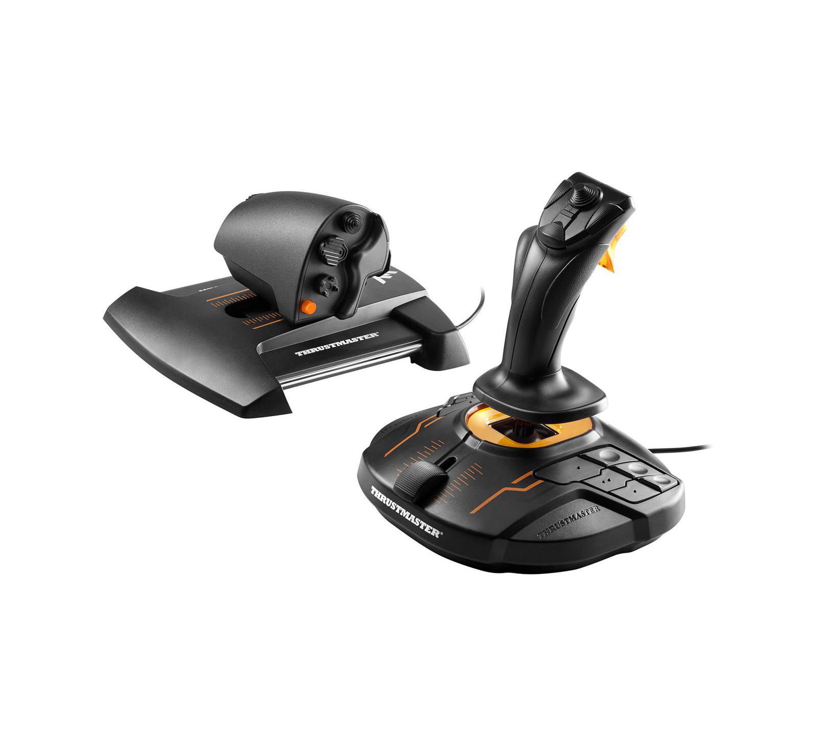 Джойстик Thrustmaster T.16000M FCS Hotas Flight Stick с дросселем TWCS, черный