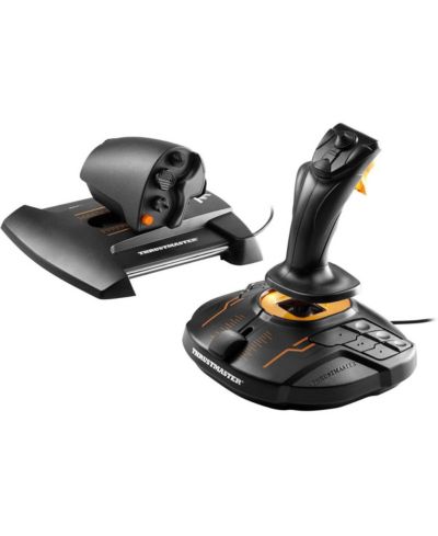 Джойстик Thrustmaster T.16000M FCS Hotas Flight Stick с дросселем TWCS, черный