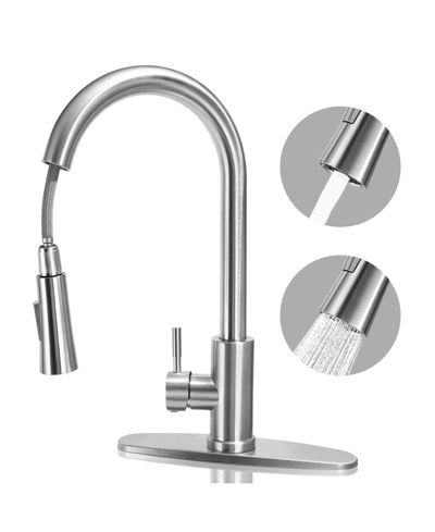 Смеситель для кухни SUGIFT 304 Stainless Steel 360° Rotation Dual Water Modes
