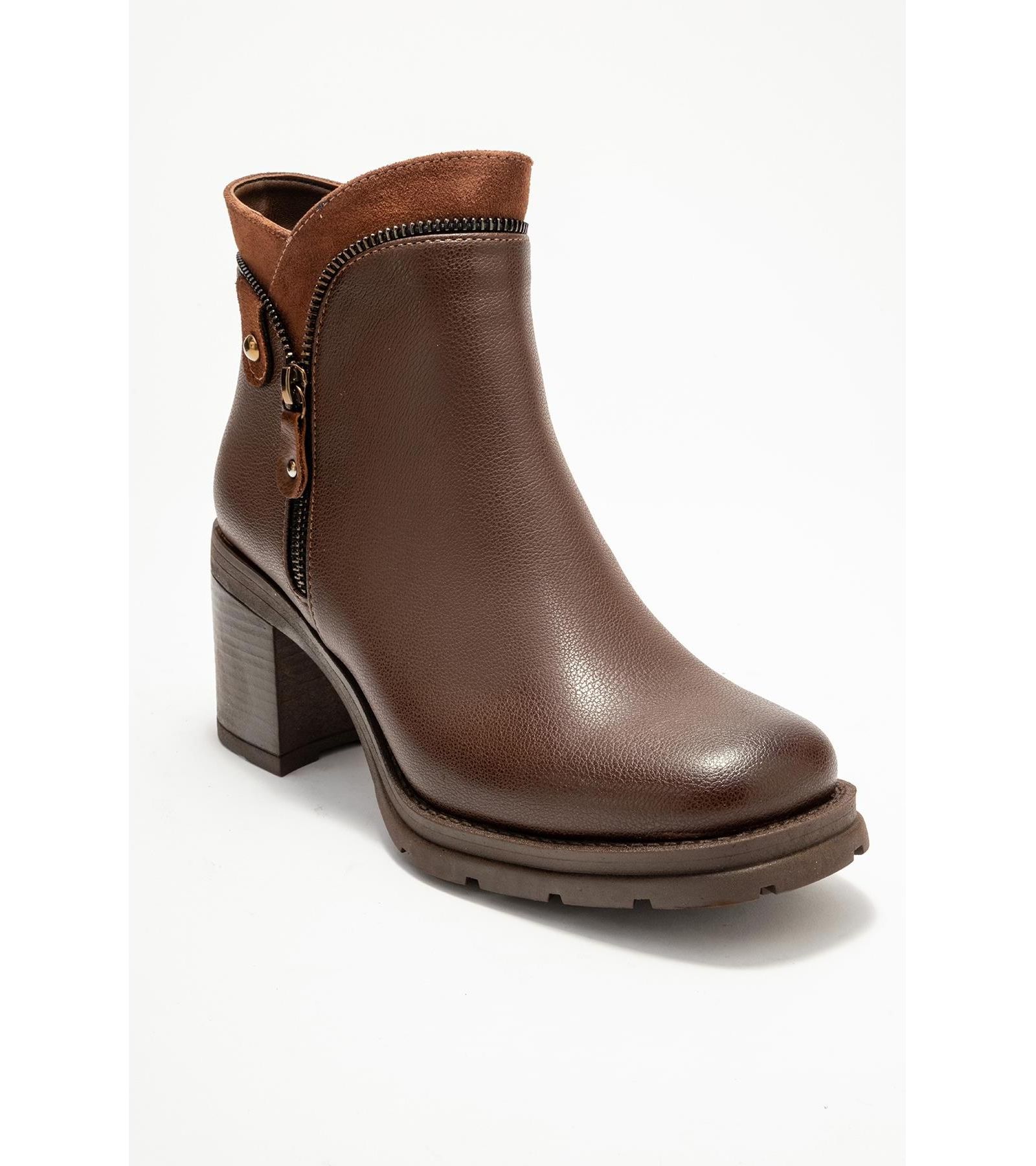 Prologue Shoes Woman's Parly Zip Block Heel Boot