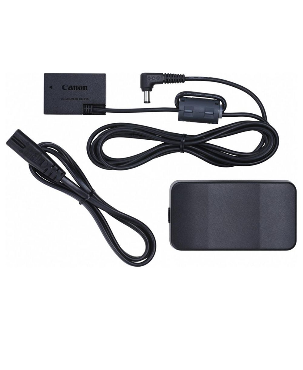 Canon ACK-E18 AC Adapter Kit for Canon EOS RP, EOS 77D, Rebel T6i/T6s/T7i