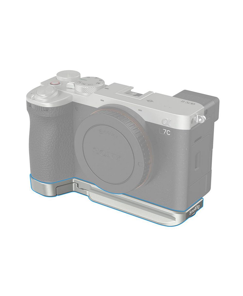 SmallRig Bottom Mount Plate for Sony Alpha 7C II and Alpha 7CR, Silver