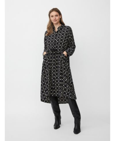 Masai Copenhagen Women's MaNovany Long Sleeve Shirt Midi Dress