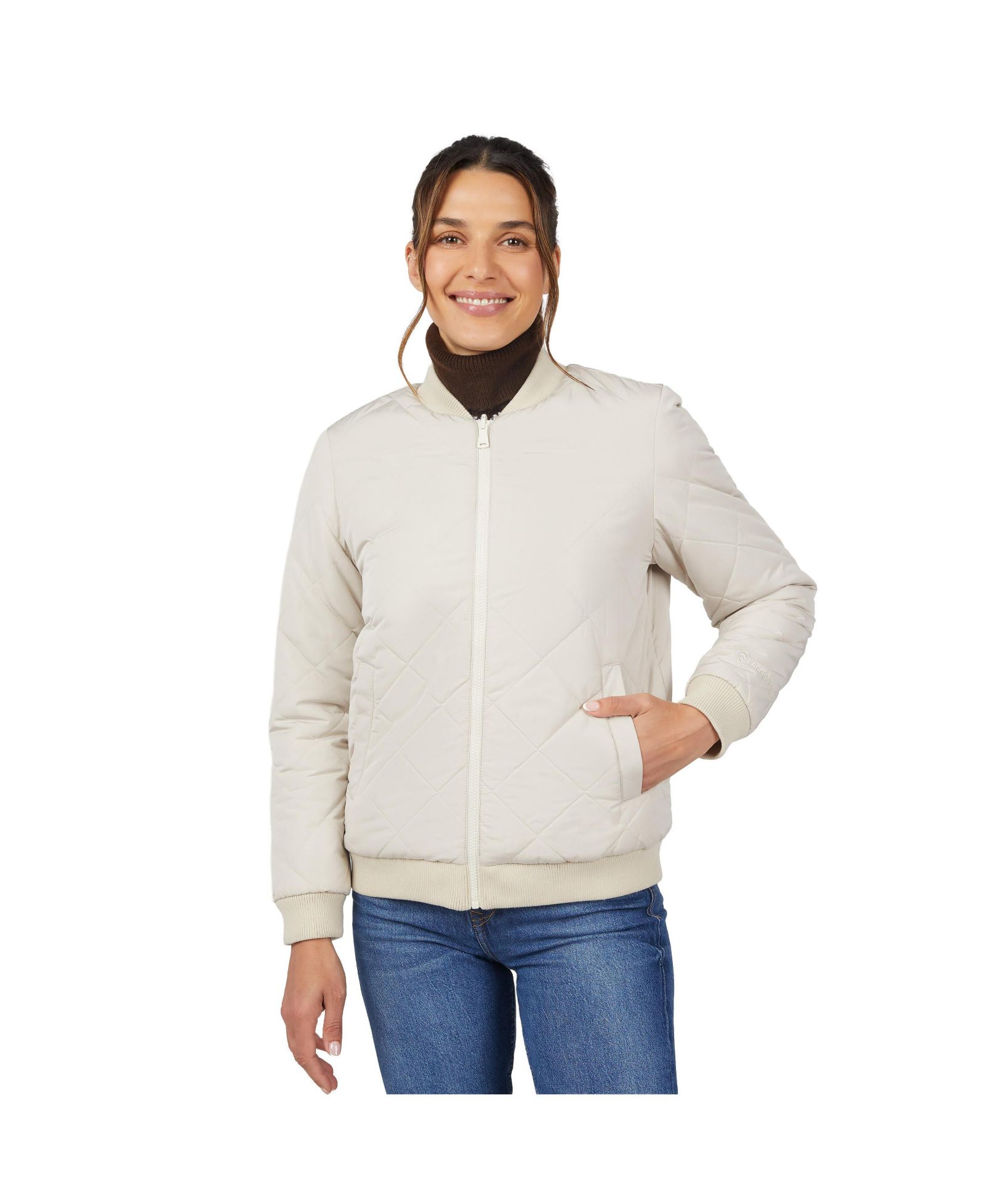 Free Country Женский Stratus Lite Reversible Quilted Bomber Jacket