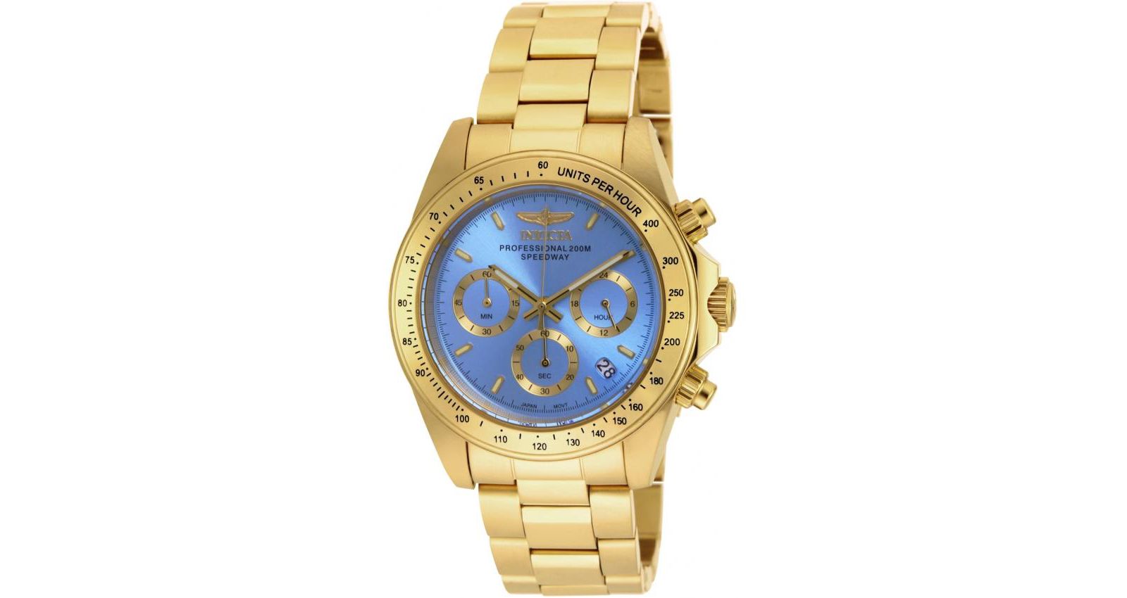 Invicta Women's 18256 Speedway Quartz Chronograph Light Blue Dial Watch