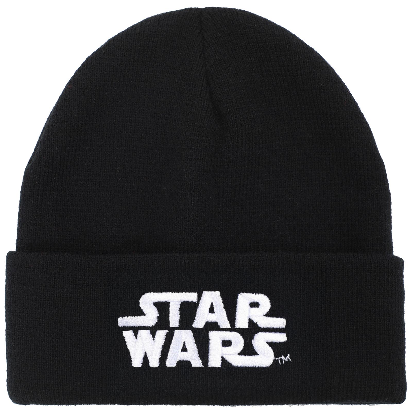 Star Wars Men's Starwars Embroidery Speckled Yarn Acrylic Knit Beanie Cuff Beanie