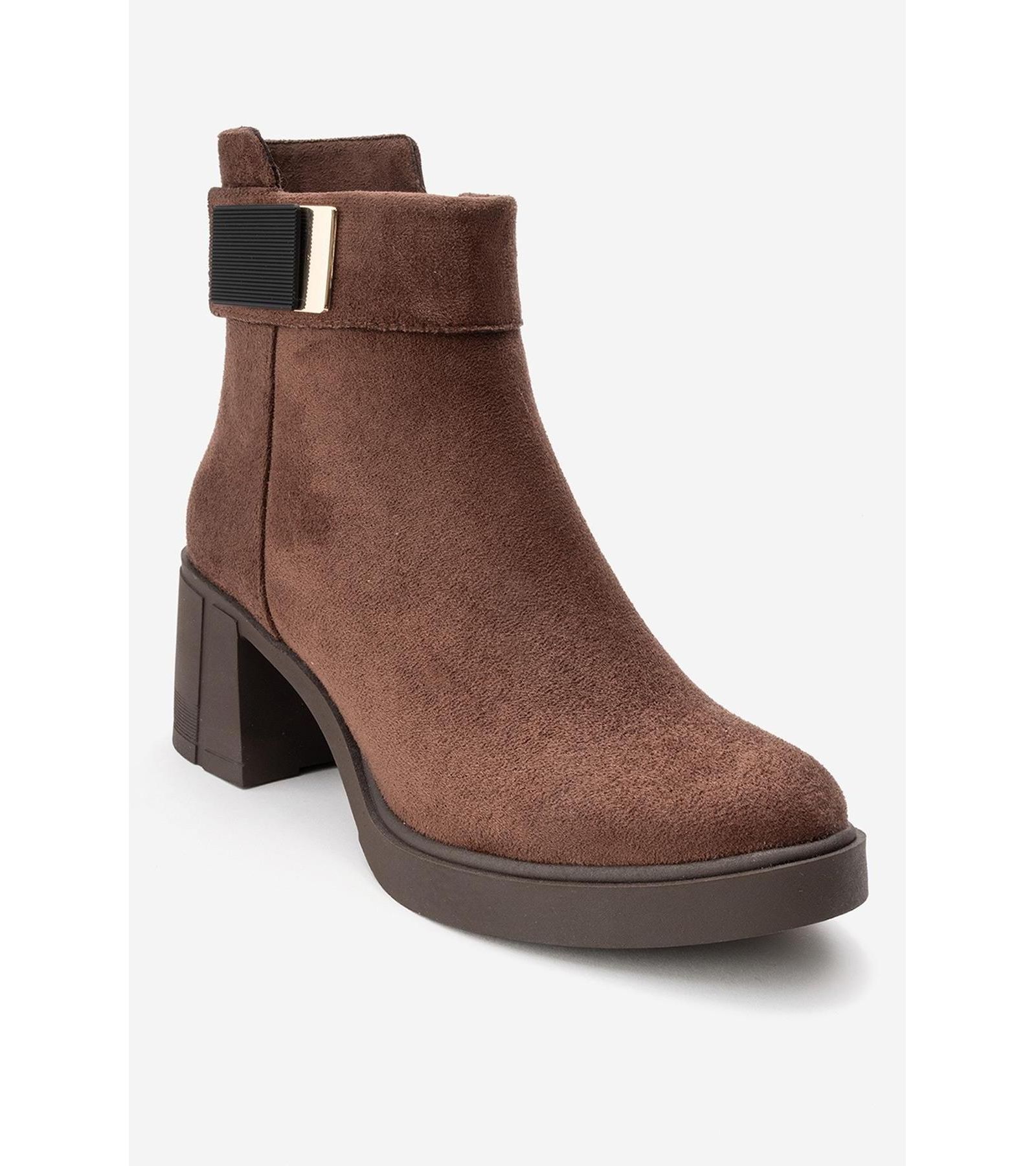 Prologue Shoes Women's Rashe Block Heel Zip Boot