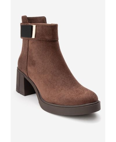 Prologue Shoes Women's Rashe Block Heel Zip Boot