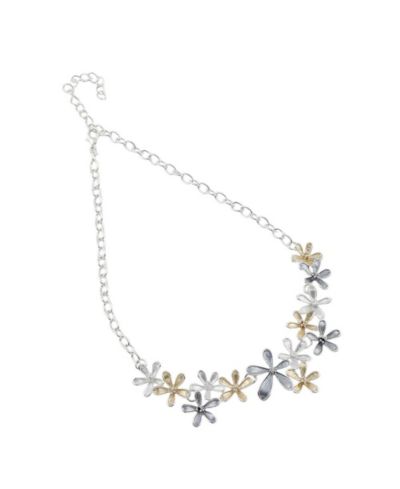 Ожерелье SOHI Women's Champayne Gold:Metallic Silver The Daisy Collar