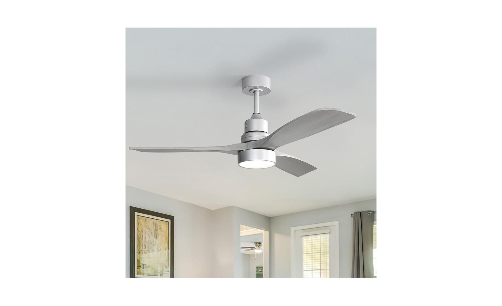 Sofucor 52-inch Modern 3 Blades 3 color Dimmable and Memory Function Light and Remote control Ceiling Fan