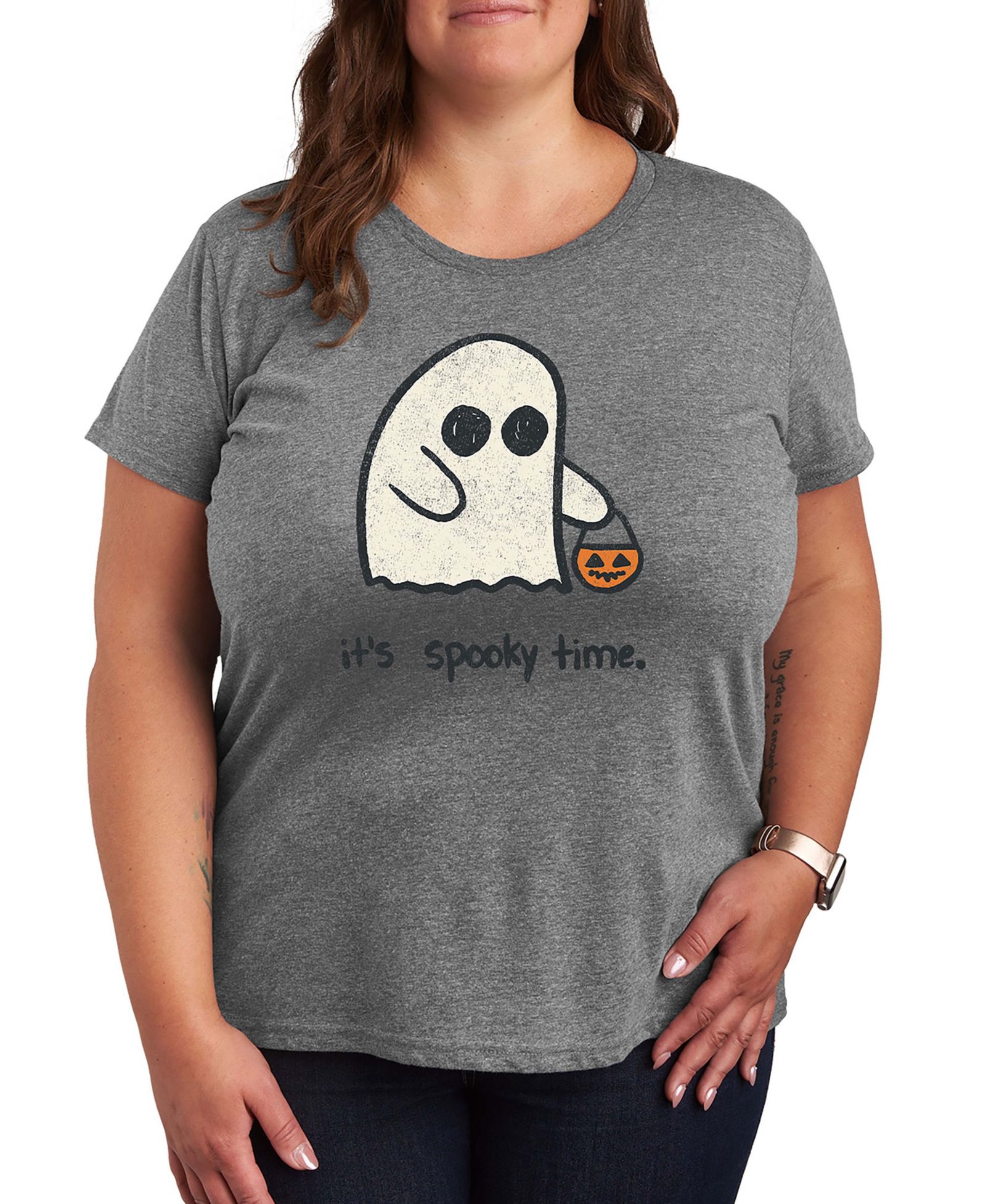 Halloween It's Spooky Time Women's Short Sleeve Graphic T-shirts