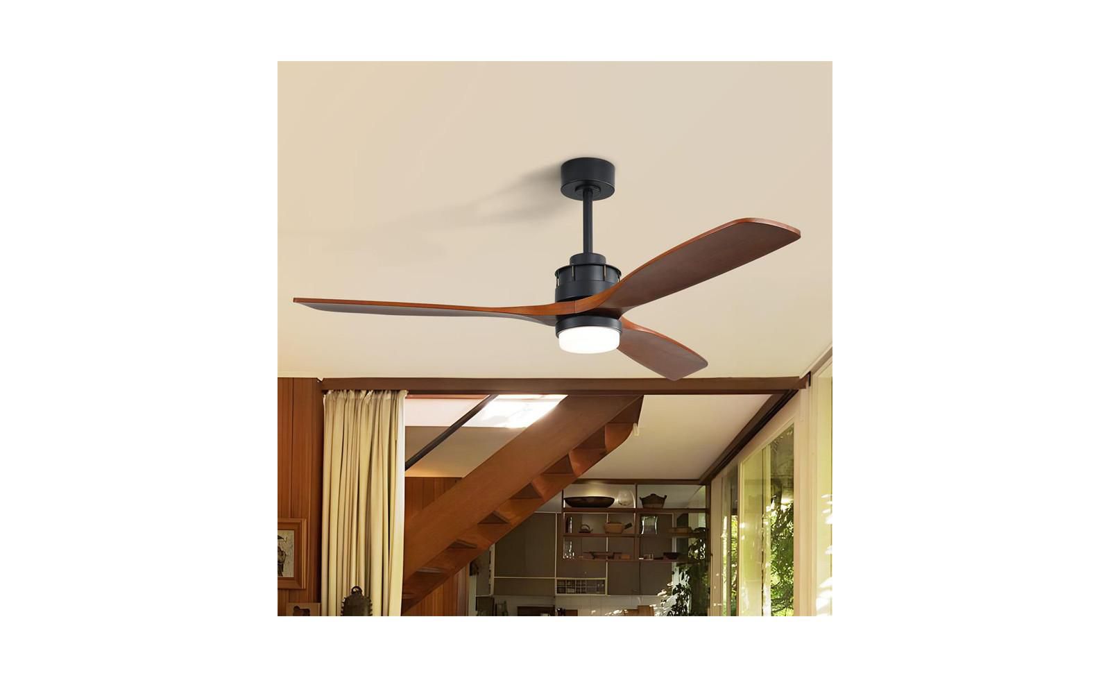 Sofucor 60 Inch 3 Blade Ceiling Fan with LED Light, Remote Control, and Timer Function