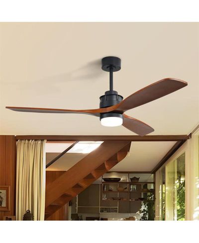 Sofucor 60 Inch 3 Blade Ceiling Fan with LED Light, Remote Control, and Timer Function