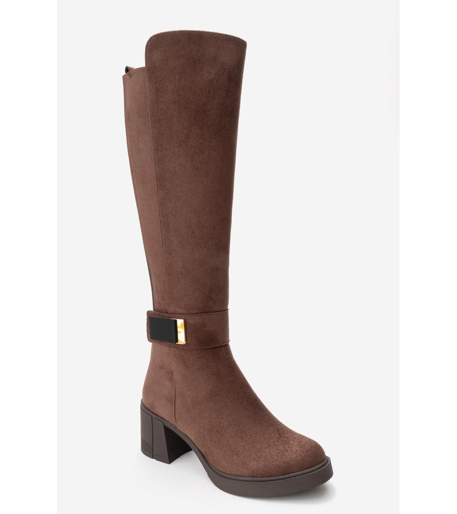 Prologue Shoes Женские высокие сапоги Moreni Stretch с пряжкой на каблуке