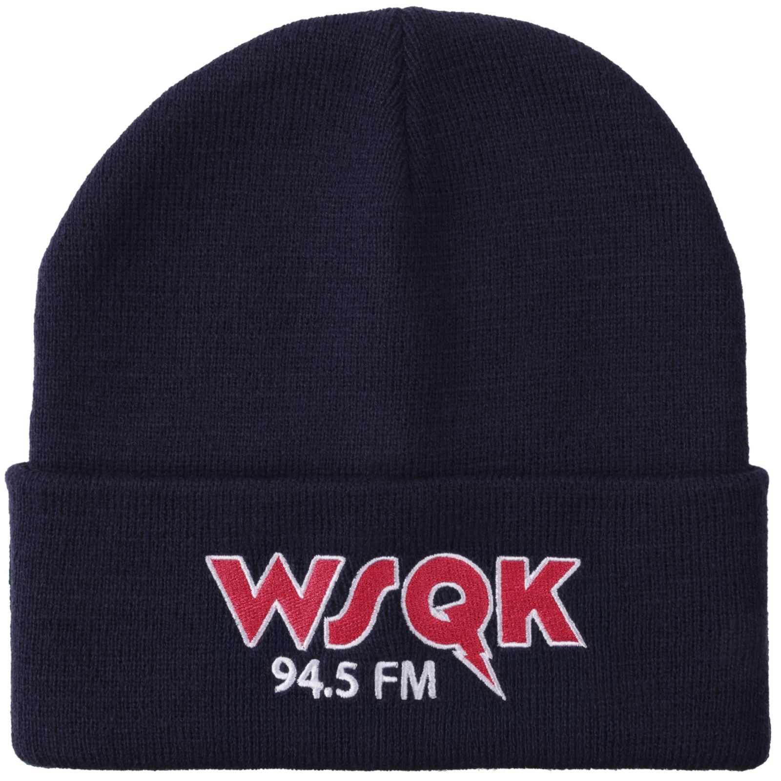 Stranger Things Men's WSQK Embroidery Navy Acrylic Yarn Standard Cuff Beanie