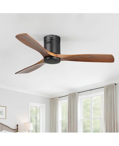 Потолочный вентилятор Sofucor 52-inch Modern Black с 6-speed Remote Control для помещений