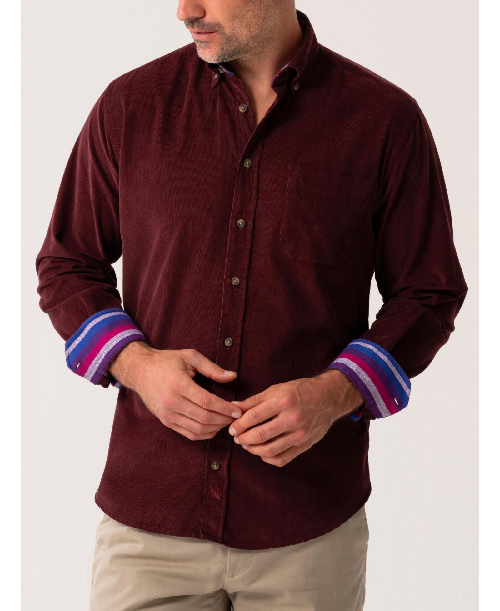Koy Clothing Men's Corduroy Long Sleeve Shirt