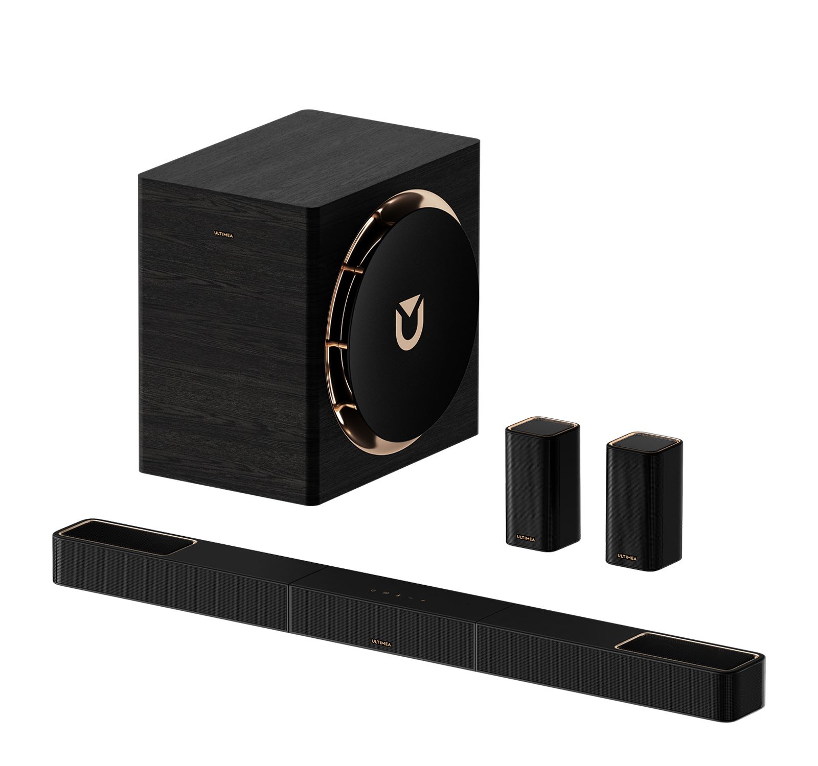 Ultimea Skywave X70 7.1.4-Channel 980W Dolby Atmos Wireless Surround Sound System with 10" Subwoofer
