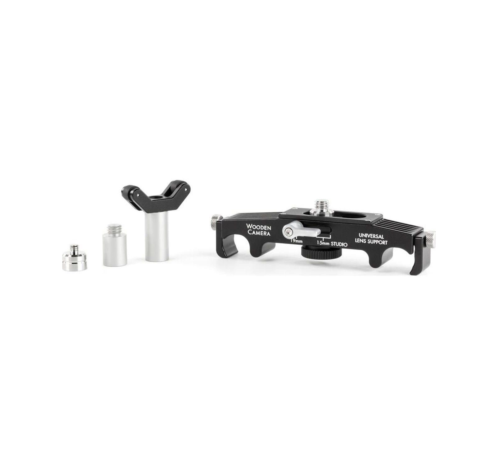 Wooden Camera 19mm/15mm Universal Lens Support for Studio Rods