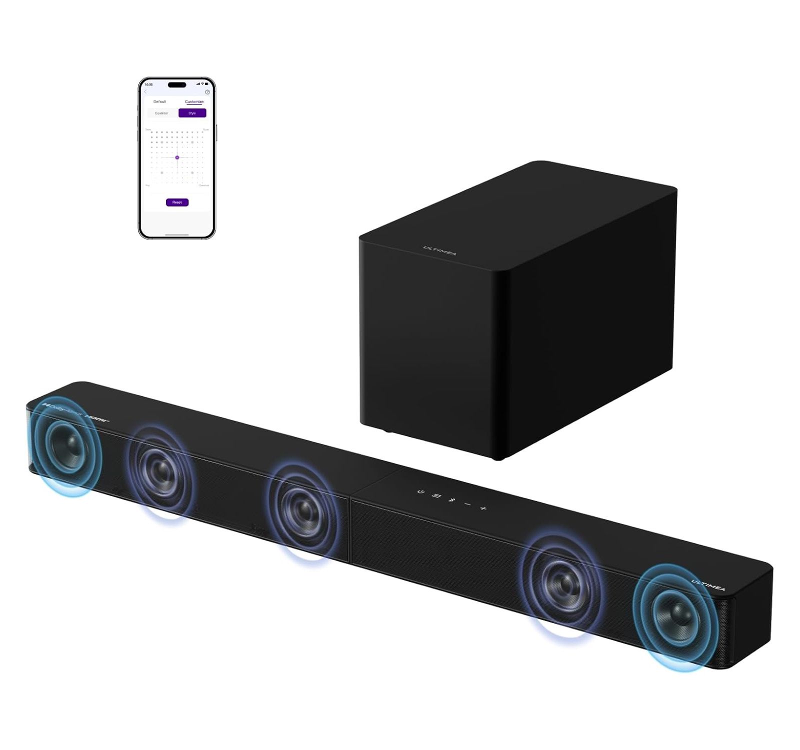 Ultimea Poseidon M60 Boom 5.1-Channel 340W Dolby Atmos Sound System