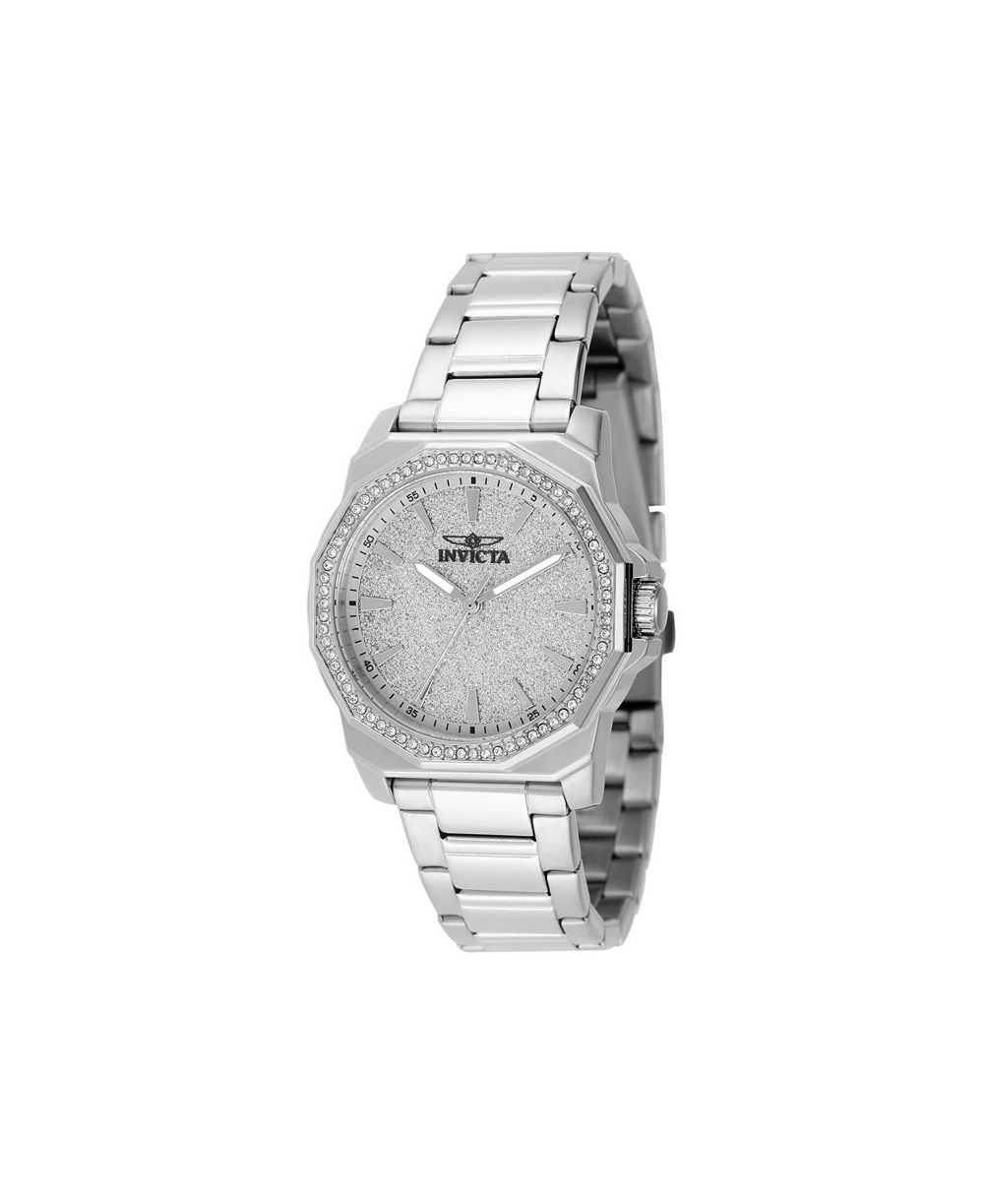 Женские часы Invicta 49128 Speedway Quartz 3 Hand Silver Dial