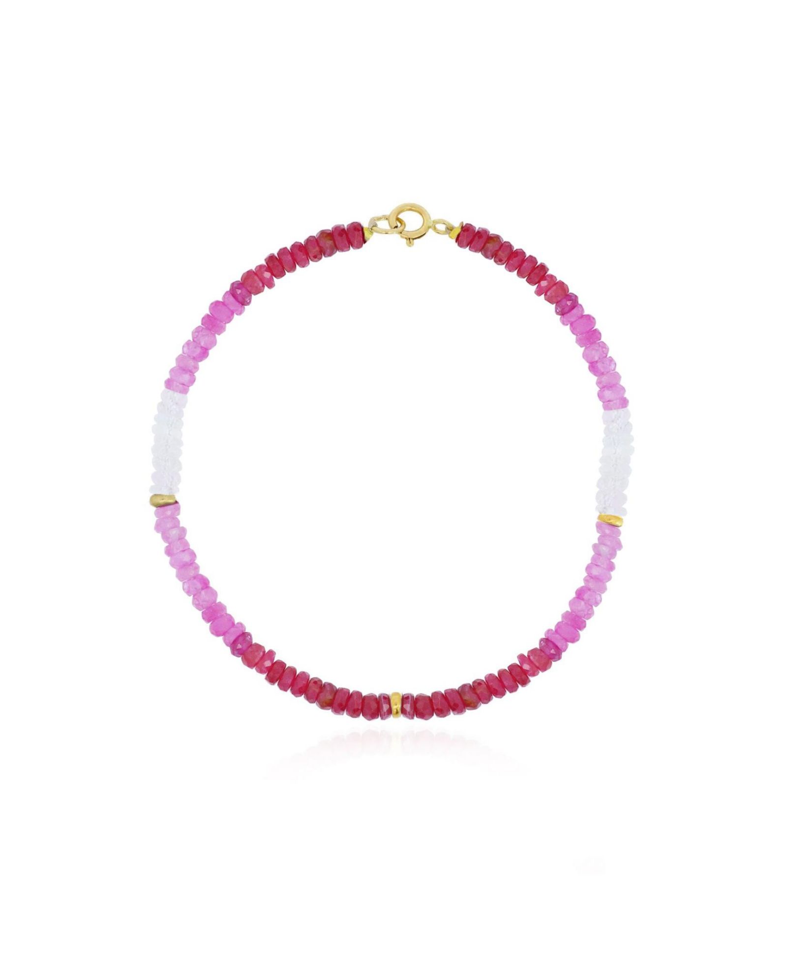The Lovery Ruby Ombre Bead Bracelet