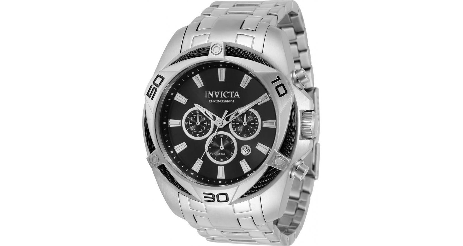 Invicta Men's 32372 Bolt Quartz Chronograph Black Dial Watch