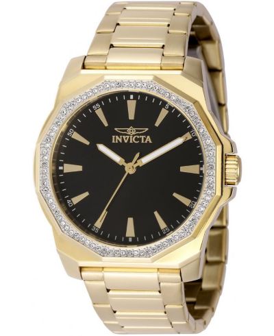 Invicta Men's 49107 Speedway Quartz 3 Hand Black Dial Watch