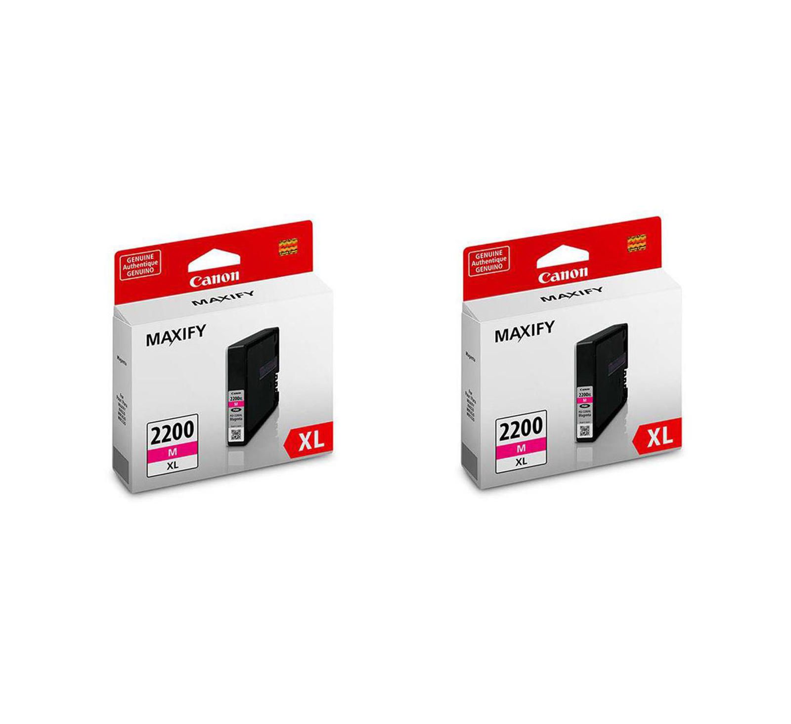 Canon картридж чернил PGI-2200 XL Magenta Pigment Ink Tank для принтеров MAXIFY Series 2-Pack