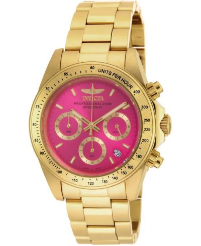 Invicta Women's 18255 Speedway Quartz Chronograph Hot Pink Dial Watch